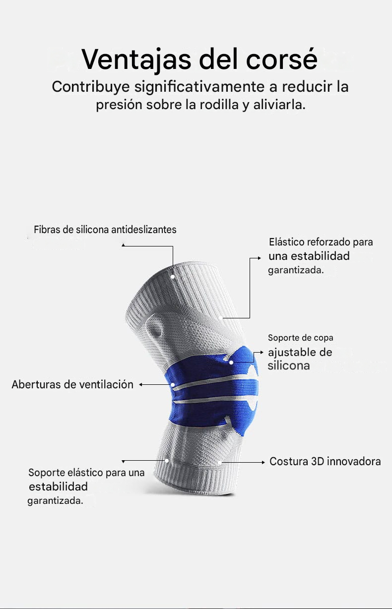 Rodillera de compresión larga