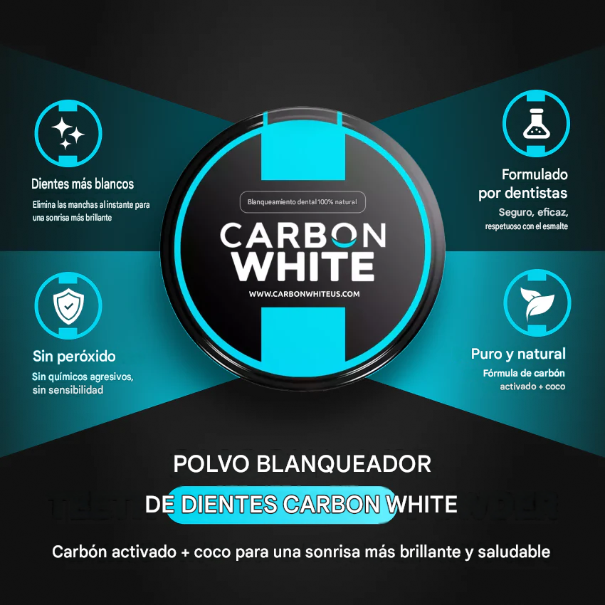 CarbonWhite RUTINA DIARIA DE BLANQUEAMIENTO