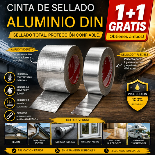 Tira de sellado de aluminio Paga 1 Lleva 4 GRATIS (10Mts)