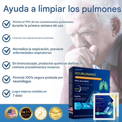 Parche LOVILDS™ DoubleNano para el alivio de la EPOC aprobado por la FDA