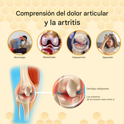 Parches para el tratamiento de articulaciones con veneno de abeja