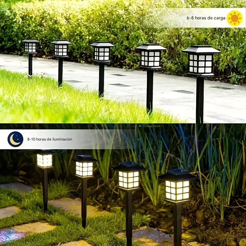 Paga 2 Lleva 6 Set De Lamparas Solares Para Jardin 💡☀️