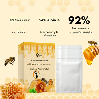 Parches para el tratamiento de articulaciones con veneno de abeja