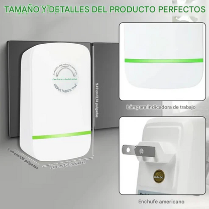 🔥 Caja de ahorro eléctrico con enchufe tradicccional