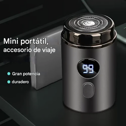 Potente mini afeitadora eléctrica bateria 24 horas de duracion, cuchillas en acero inoxidable