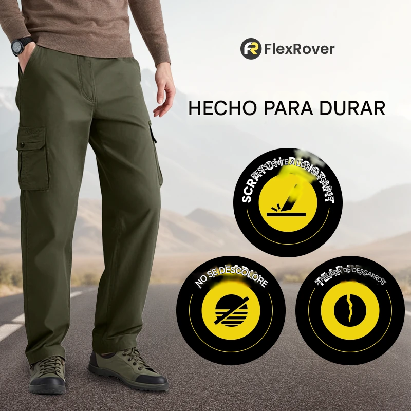 FlexRover -  Pantalones cargo ultra cómodos y flexibles
