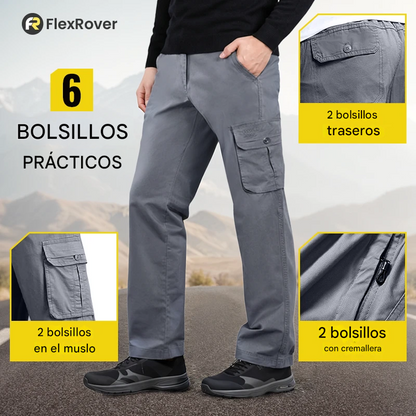 FlexRover -  Pantalones cargo ultra cómodos y flexibles