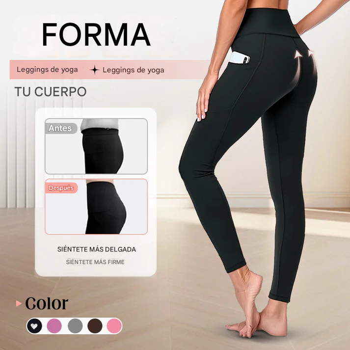 Leggings de talle alto reductor de celulitis levanta cola