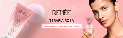 Mascarilla facial antiedad envolvente de colágeno de noche RENEE Pink Therapy