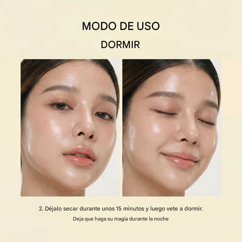 Despierta con una piel más radiante gracias a la mascarilla envolvente de ácido kójico y cúrcuma.