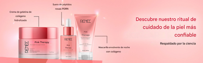 Mascarilla facial antiedad envolvente de colágeno de noche RENEE Pink Therapy