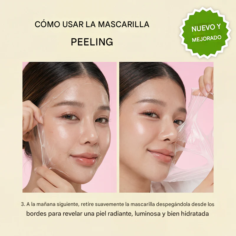 Despierta con una piel más radiante gracias a la mascarilla envolvente de ácido kójico y cúrcuma.