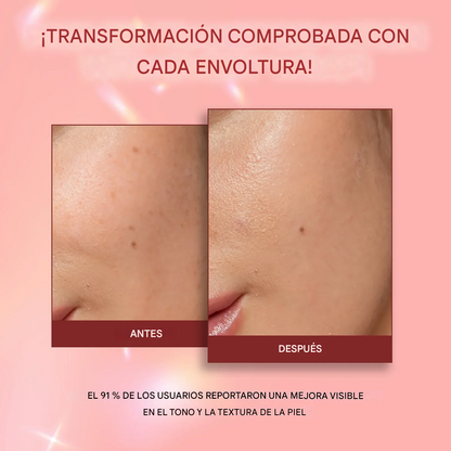 Mascarilla facial antiedad envolvente de colágeno de noche RENEE Pink Therapy