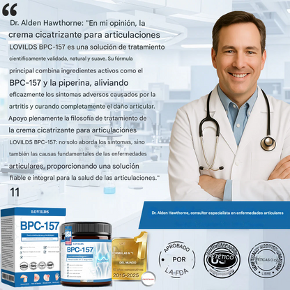 LOVILDS® 𝑩𝐏𝐂-𝟏𝟓𝟕 𝐉𝐨𝐢𝐧𝐭 𝐇𝐞𝐚𝐥𝐢𝐧𝐠 𝐂𝐫𝐞𝐚𝐦🦴 Alivio para la artritis, neuropatía, reumatismo y lesiones deportivas