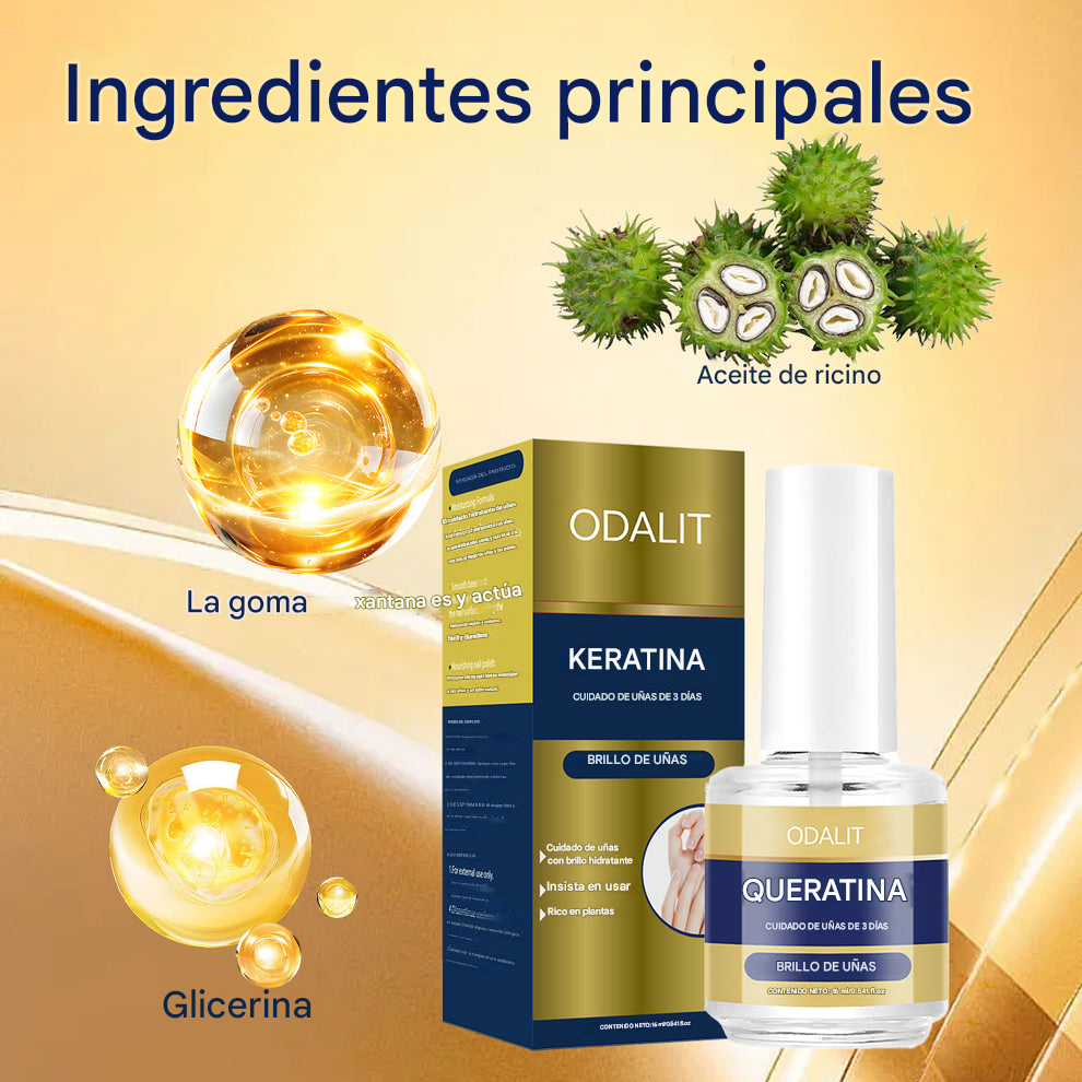 (Paga 1 Lleva 3🔥🎁) Recuperación de uñas 2026🫷🏼🫸🏼 | Cuidado avanzado con queratina y aloe🌿