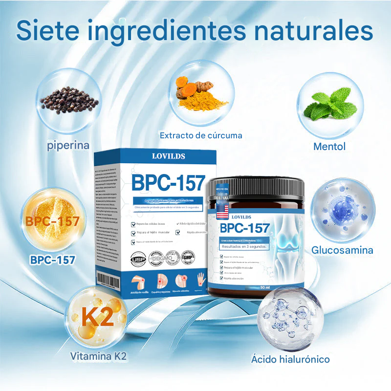 LOVILDS® 𝑩𝐏𝐂-𝟏𝟓𝟕 𝐉𝐨𝐢𝐧𝐭 𝐇𝐞𝐚𝐥𝐢𝐧𝐠 𝐂𝐫𝐞𝐚𝐦🦴 Alivio para la artritis, neuropatía, reumatismo y lesiones deportivas