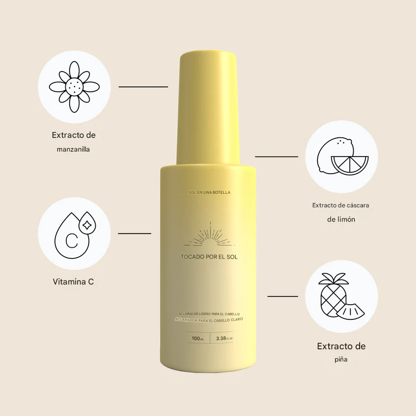 Aclarador de cabello para cabello claro