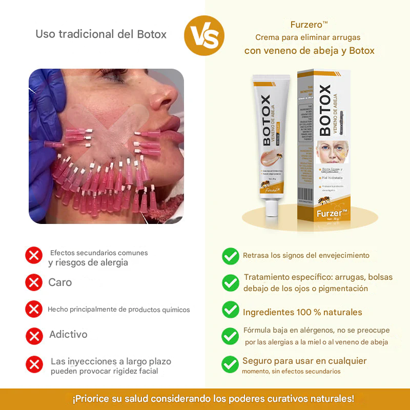 Furzero™ con Botox🧴 y veneno de abeja🍯 crema eliminadora de arrugas