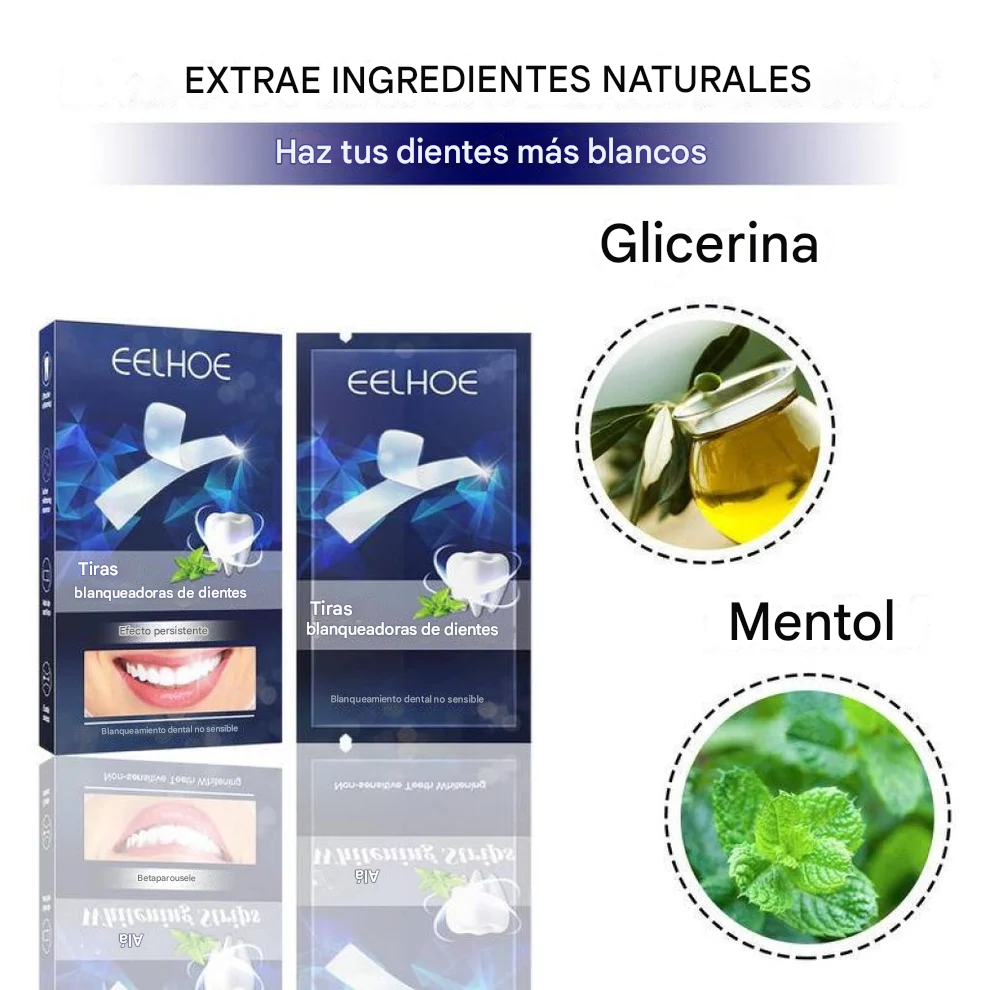 tratamiento🩺 blanqueador🦷✨ semanal (tiras blanqueadoras dentales)