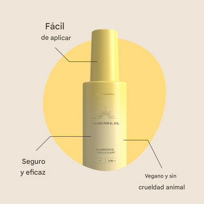 Aclarador de cabello para cabello claro