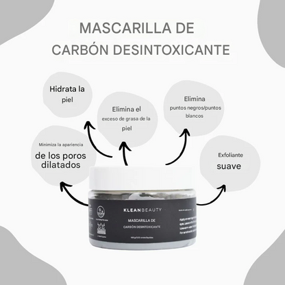 Mascarilla de carbón desintoxicante🖤