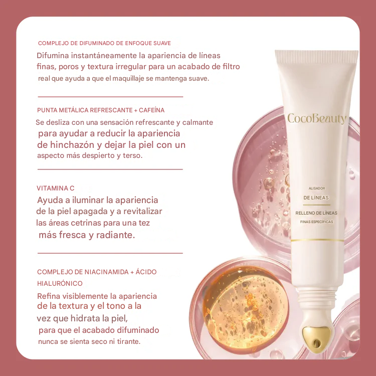Prebase difuminadora de líneas de expresión CocoBeauty Precision Line Blur Primer