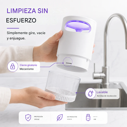 Lámpara UV🩻 antimosquitos🦟🚫: silenciosa, USB, sin químicos.