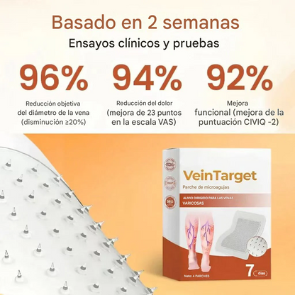 VeinTarget Parche Microagujas Venas Varices (10 PCS🔥🎁)